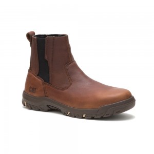 Caterpillar Abbey Steel Neus Werklaarzen Dames Koffie | CAT445-NL