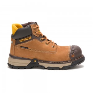 Caterpillar Excavator Superlite Waterdichte Carbon Composite Neus Veiligheidslaarzen Dames Bruin | CAT436-NL
