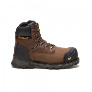 Caterpillar Excavator XL 6" Waterdichte Composite Neus Waterdichte Laarzen Heren Koffie | CAT136-NL