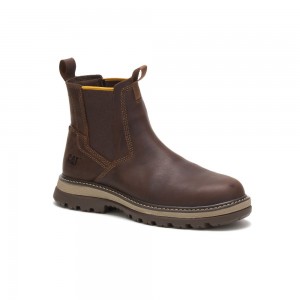 Caterpillar Fairbanks Chelsea Veiligheidslaarzen Heren Koffie | CAT069-NL