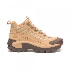 Caterpillar Intruder Mid Sneakers Dames Bruin | CAT563-NL