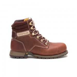Caterpillar Paisley 6" Steel Neus Veiligheidslaarzen Dames Koffie | CAT432-NL