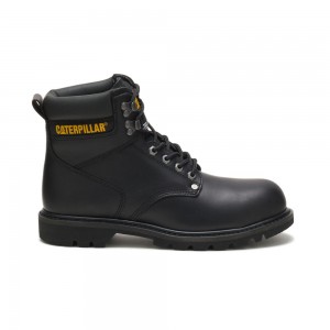 Caterpillar Second Shift Steel Neus Werklaarzen Heren Zwart | CAT244-NL